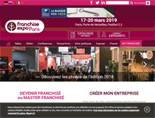 Tablet Screenshot of franchiseparis.com